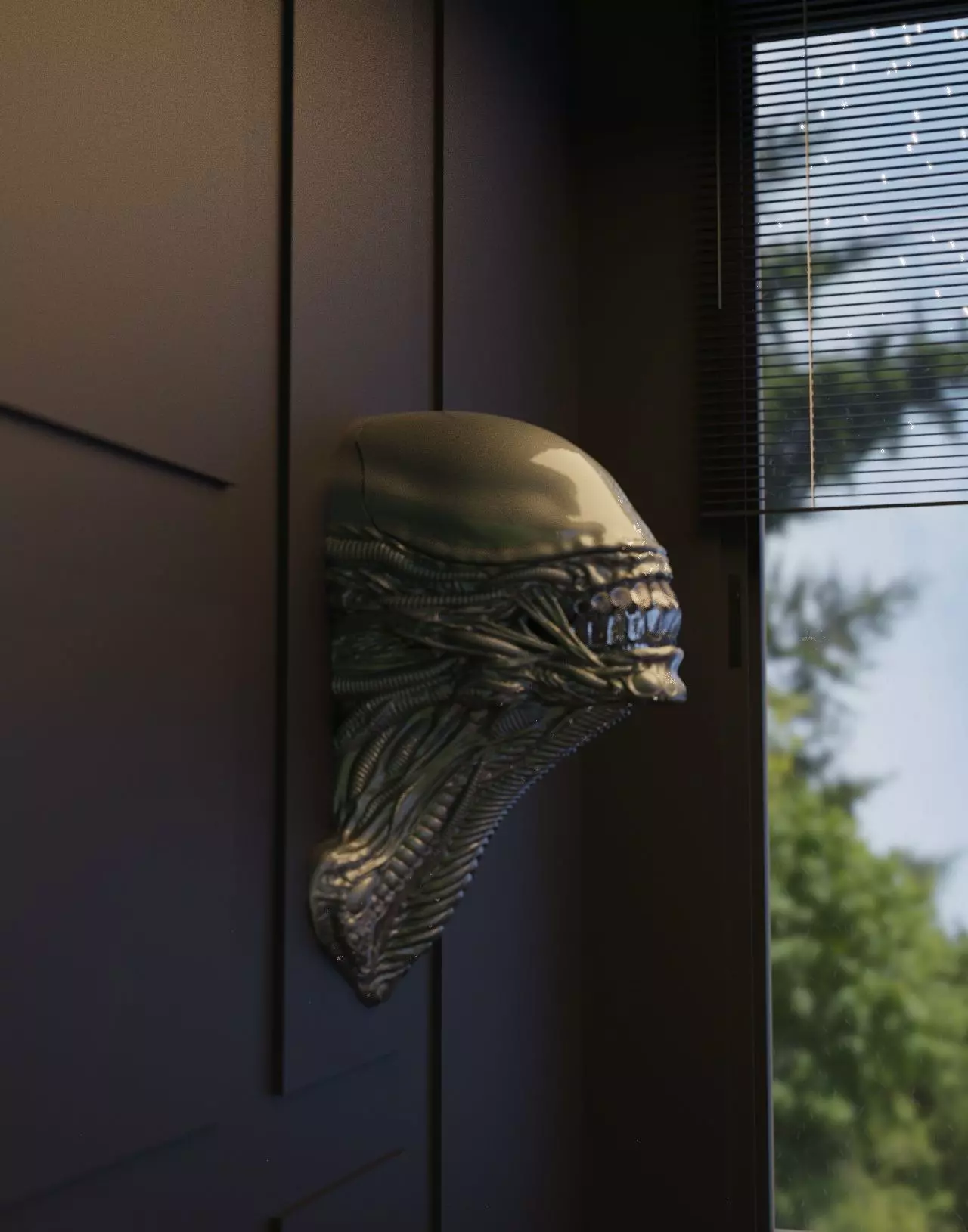 Wallmorph Xenomount Biomechanical Horror Wall Sculpture 3D print model