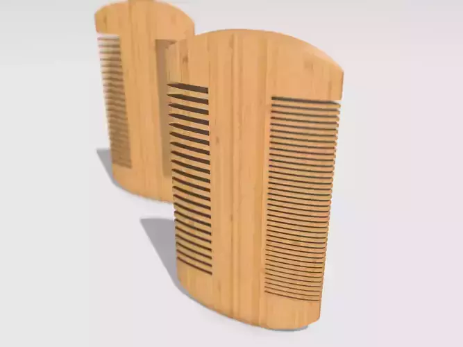 Comb 3D Printable OBJ 3MF STL Files for CGI and 3D Printing 3D print model