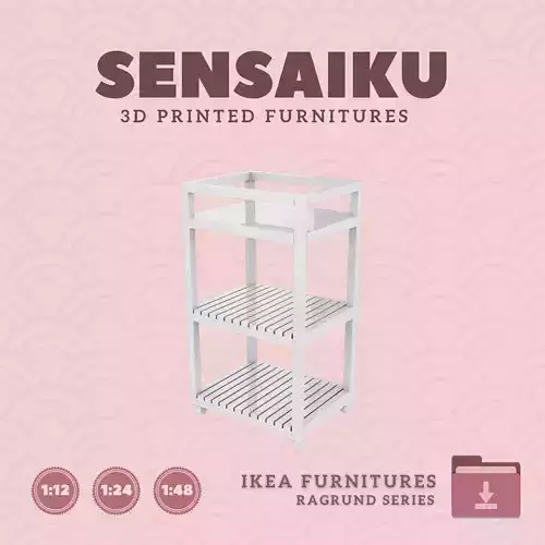 RAGRUND Cart for Miniature Dollhouse - IKEA - 3D Print