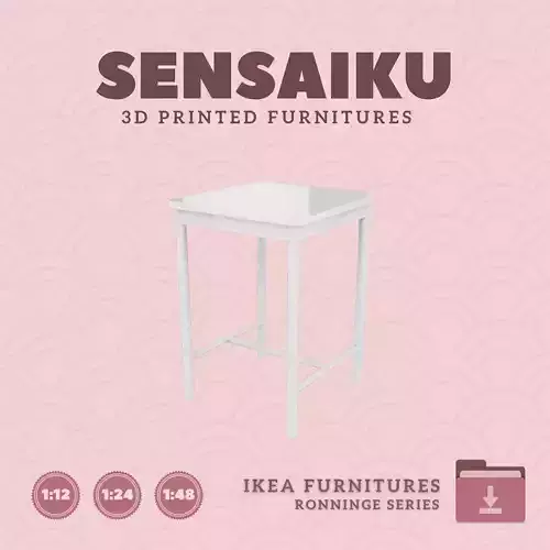 RONNINGE Bar Table for Miniature Dollhouse - IKEA - 3D Print
