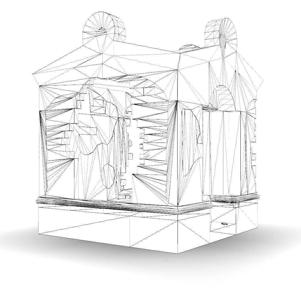 Crypt pack Low-poly 3D model_2