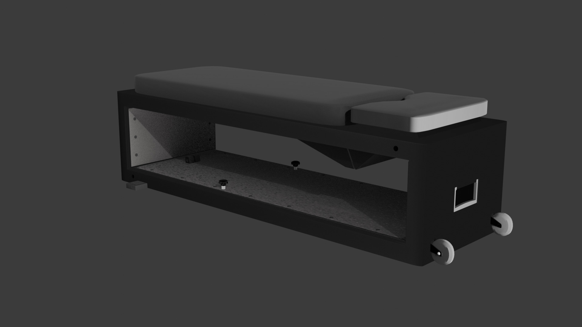 Flat Workout Bench Free 3D model_2