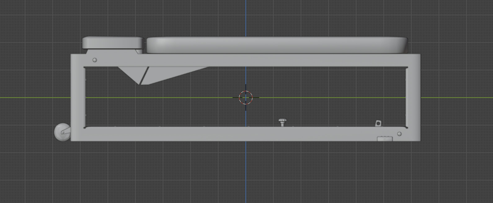 Flat Workout Bench Free 3D model_8