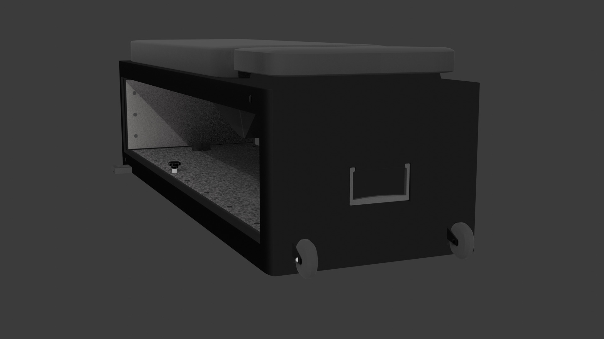 Flat Workout Bench Free 3D model_4