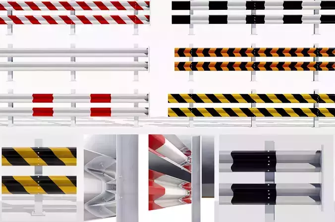 road fence kit  3D model