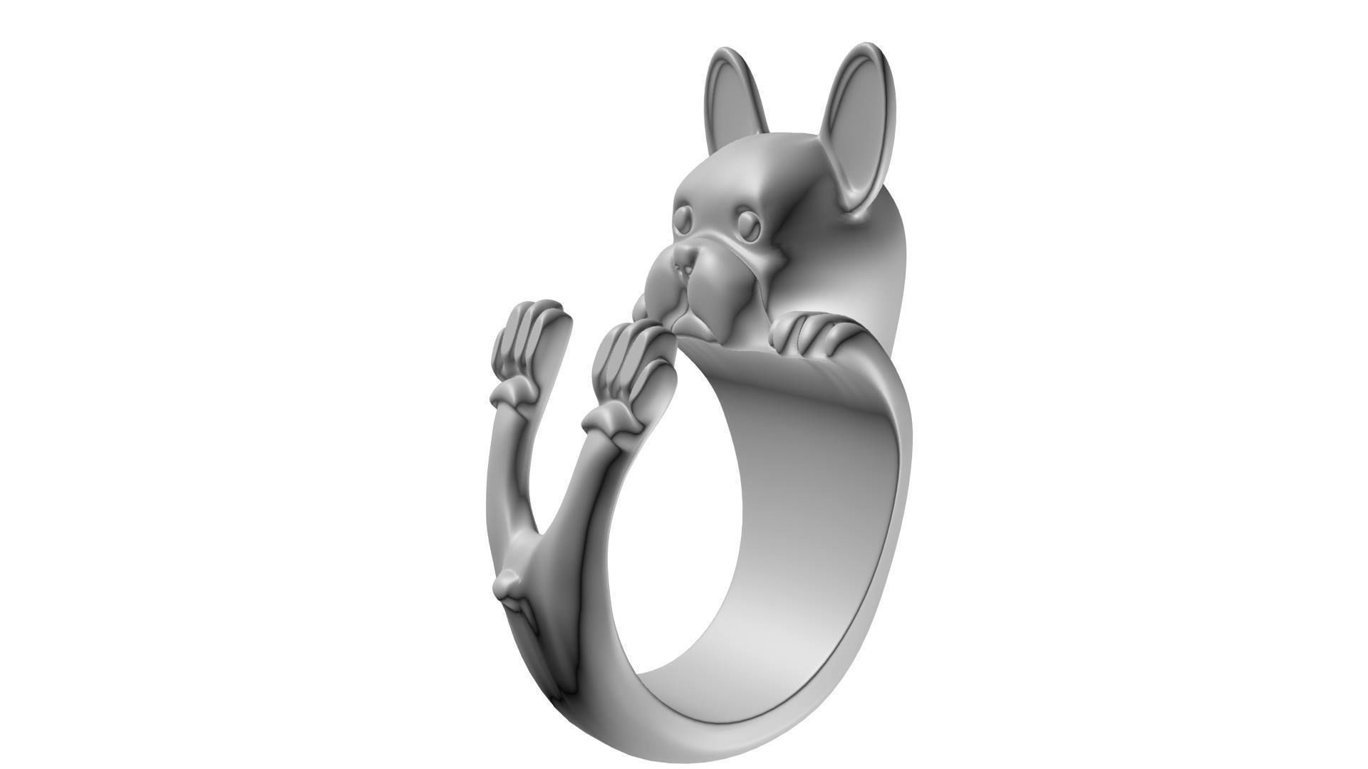 Dog Ring 3D print model_2