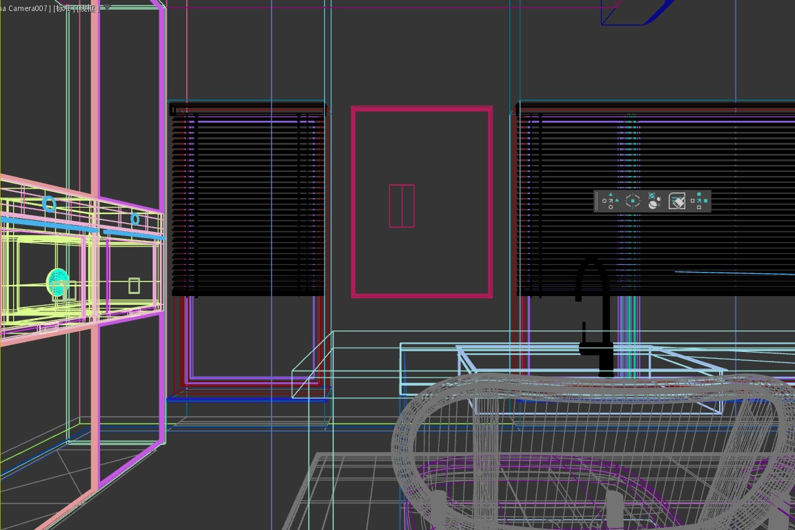 The first-floor vaulted living room 3D model_8