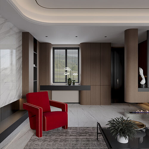 Apartment interior scenes   3D model 5