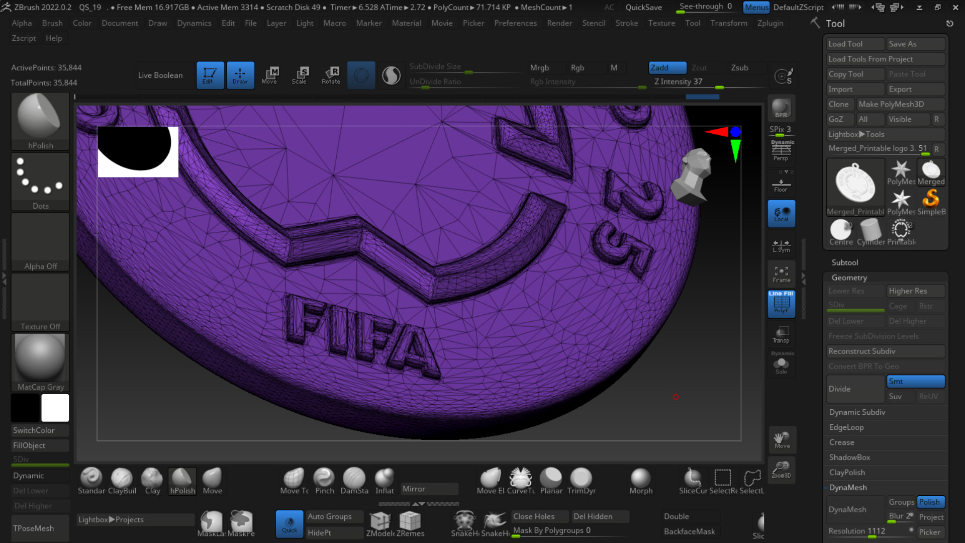 FIFA Club World Cup 2025 logo for 3D printing -- 2 versions 3D print model_6