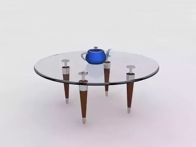 table glass Free 3D model