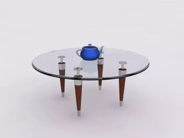 table glass Free 3D model_0