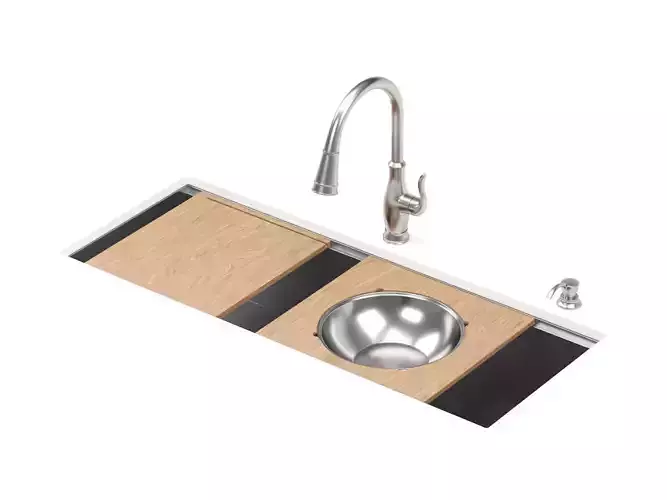 DELTA kitchen sink 3D model