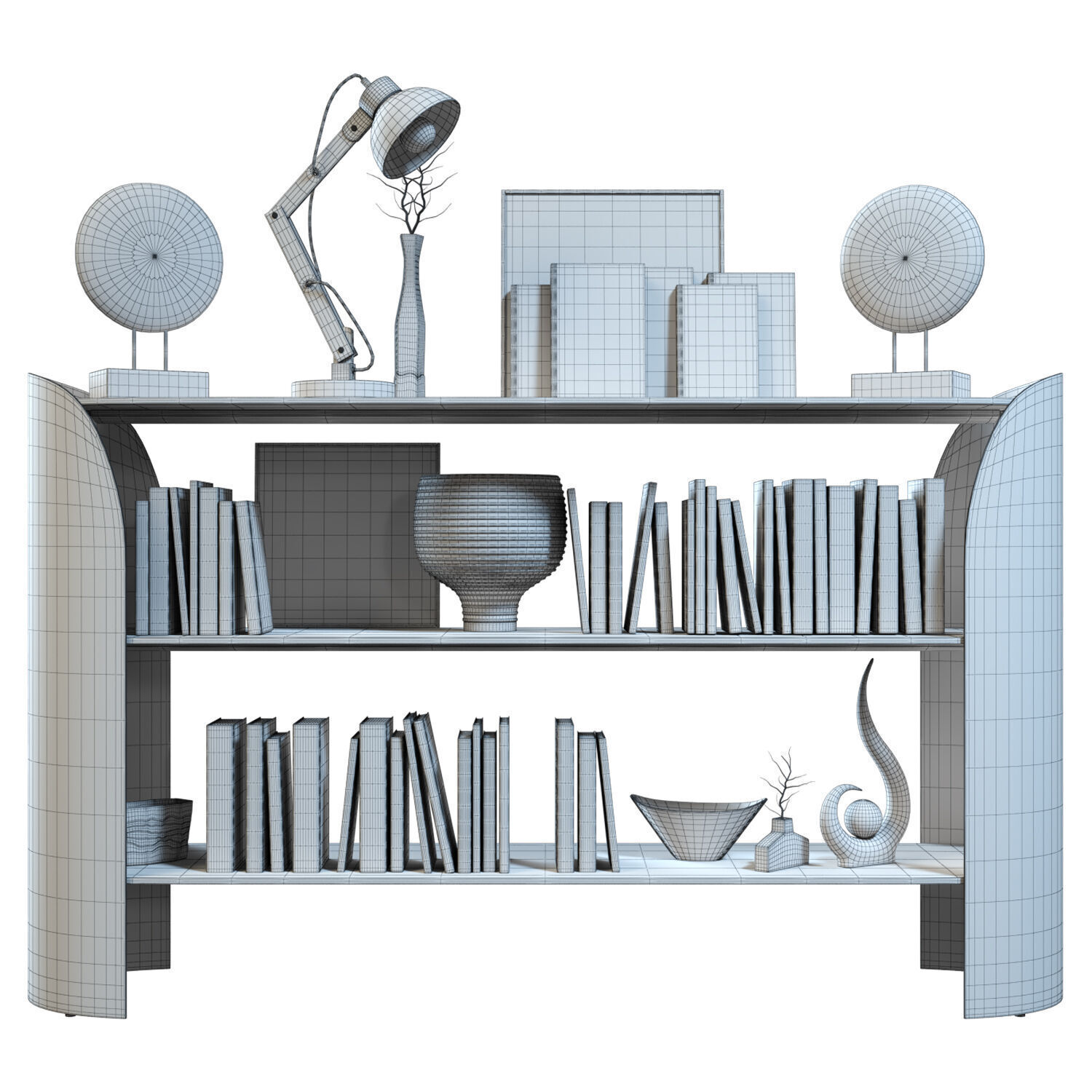 Davis Vida Shelving Low-poly 3D model_6