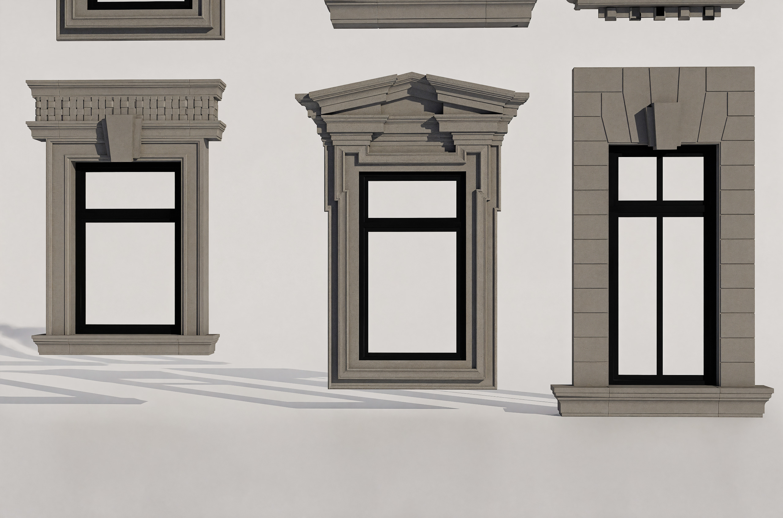 Windows Collection 3D model Low-poly 3D model_2