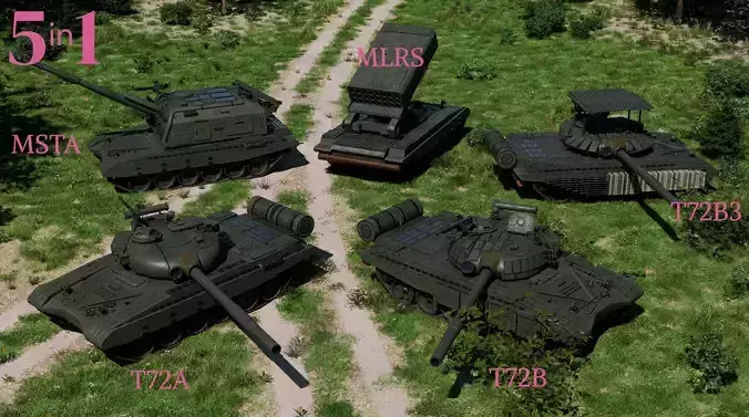 T72 5in1 Pack MSTA-S MLRS T72-B T72-B3