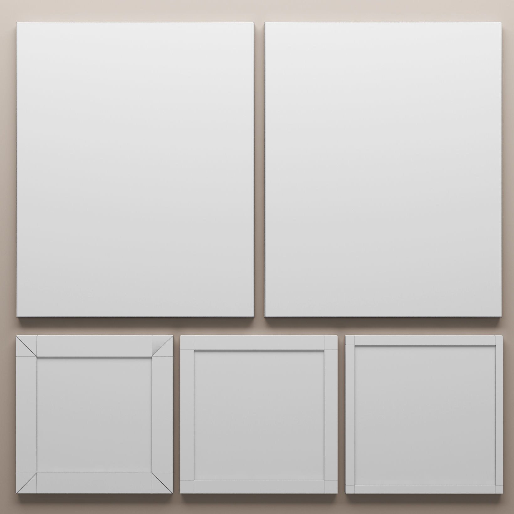 Paintings set renwil and Dimond Home 3D 3D model_5