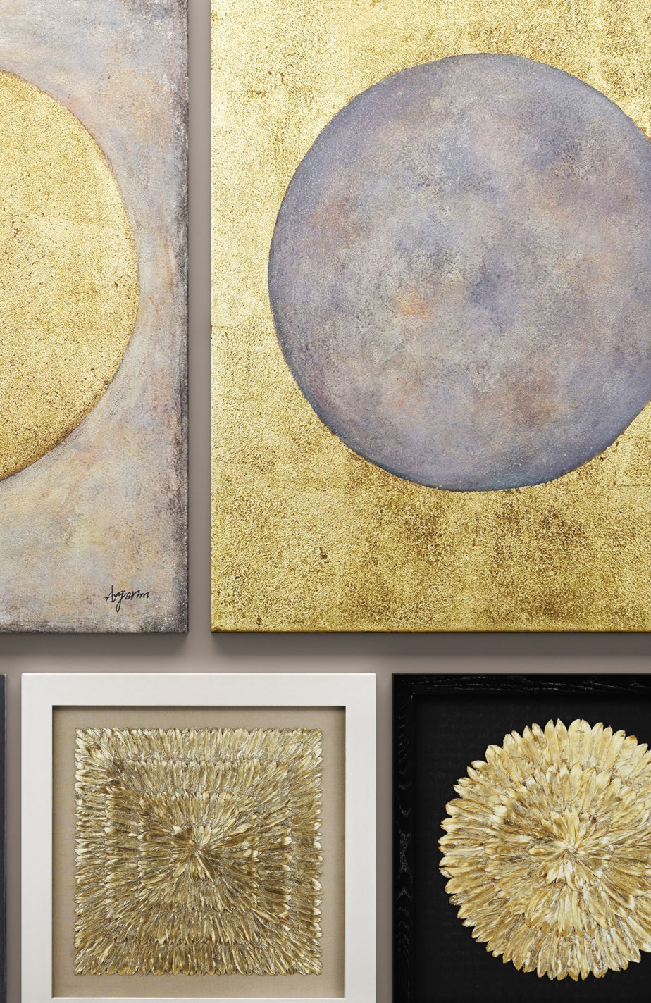 Paintings set renwil and Dimond Home 3D 3D model_7