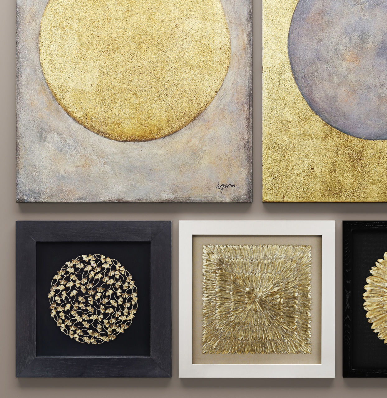 Paintings set renwil and Dimond Home 3D 3D model_1