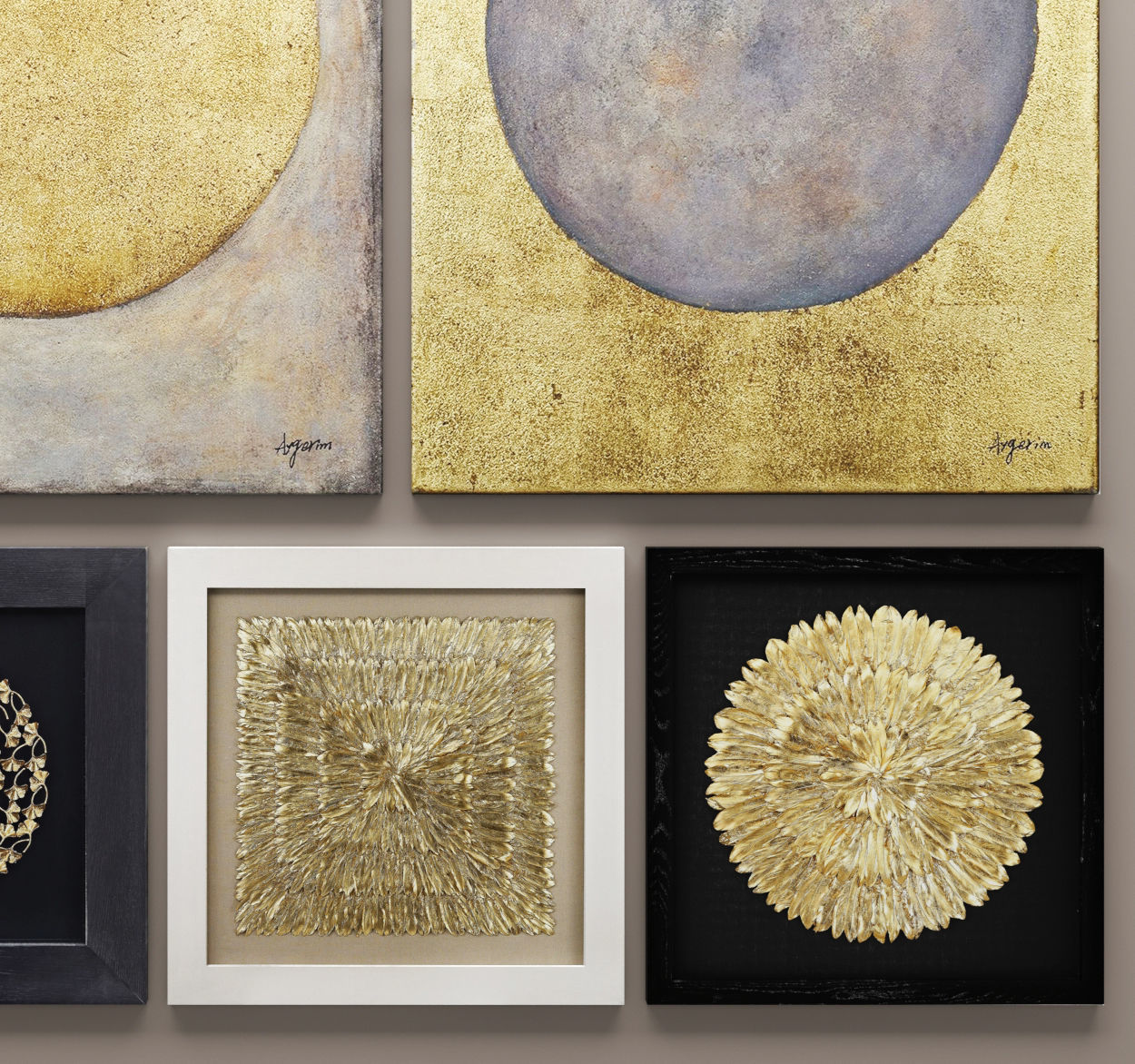 Paintings set renwil and Dimond Home 3D 3D model_6