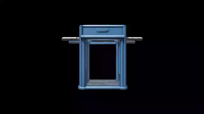 3d Model Metal Crowd Control Barrier