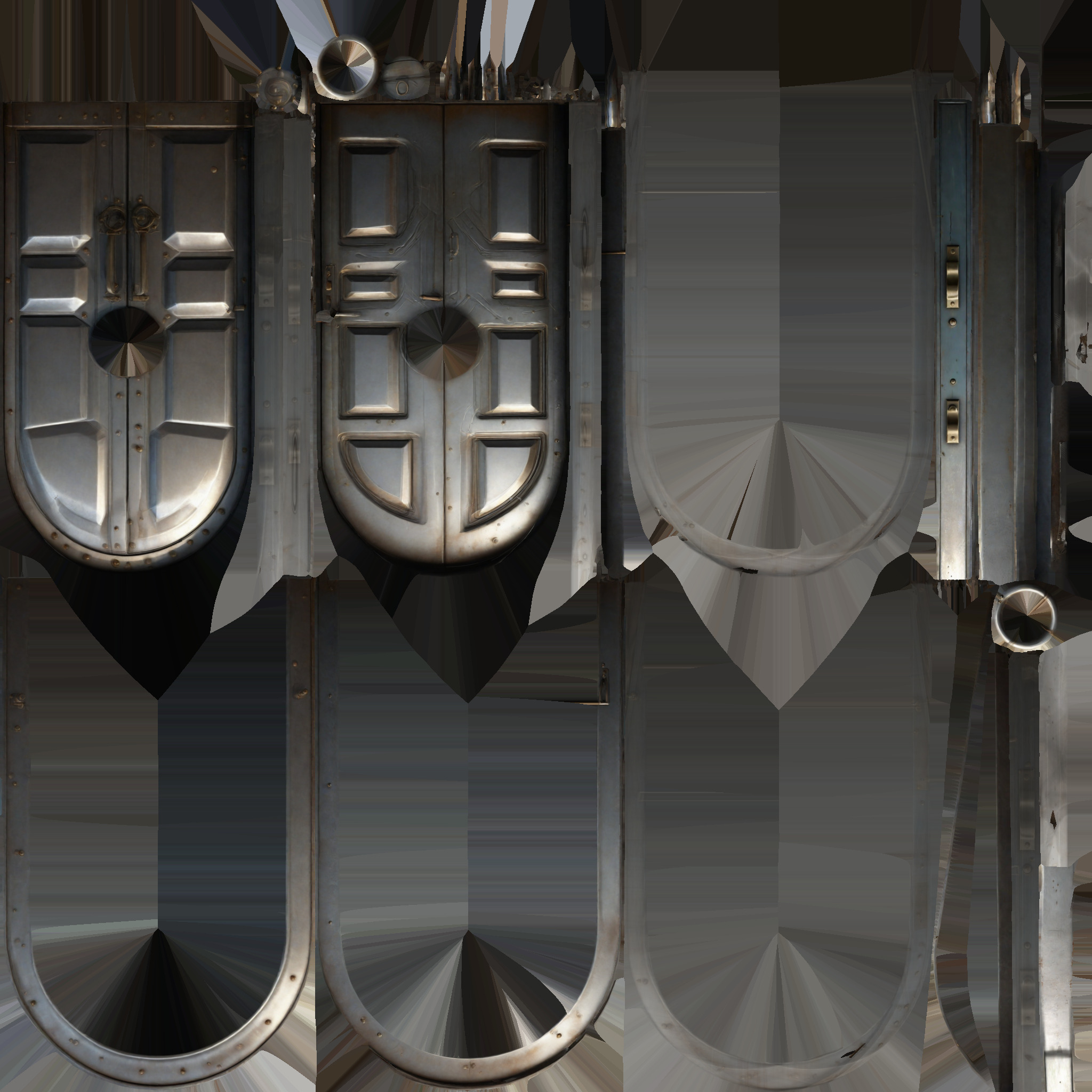 3d Model Office Building Security Access Metal Door 3D model_7