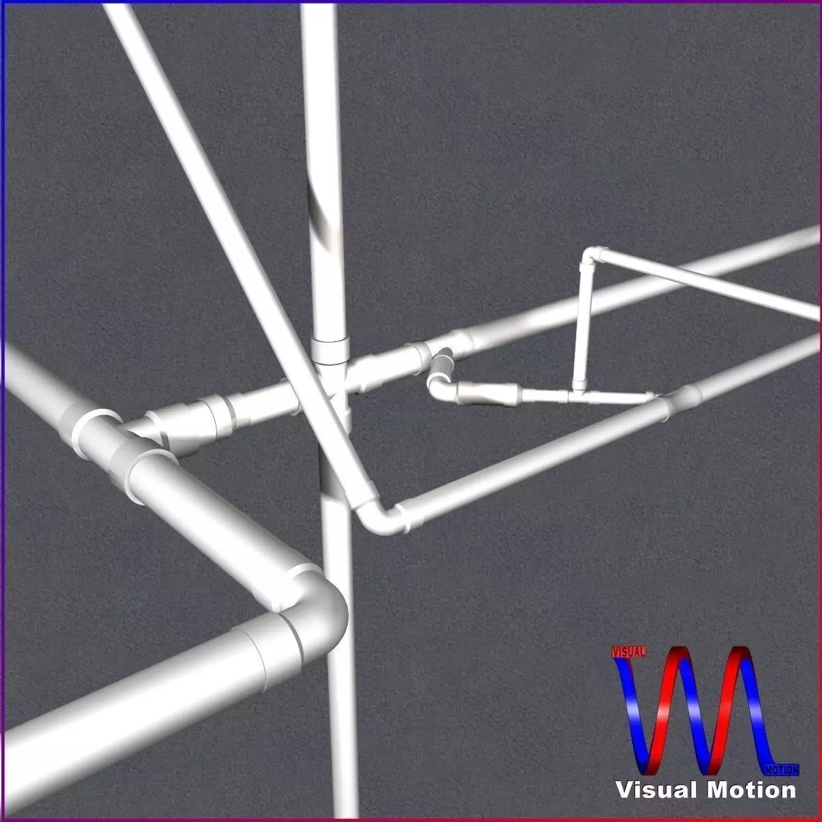 PVC Pipe Collection 3D model_0