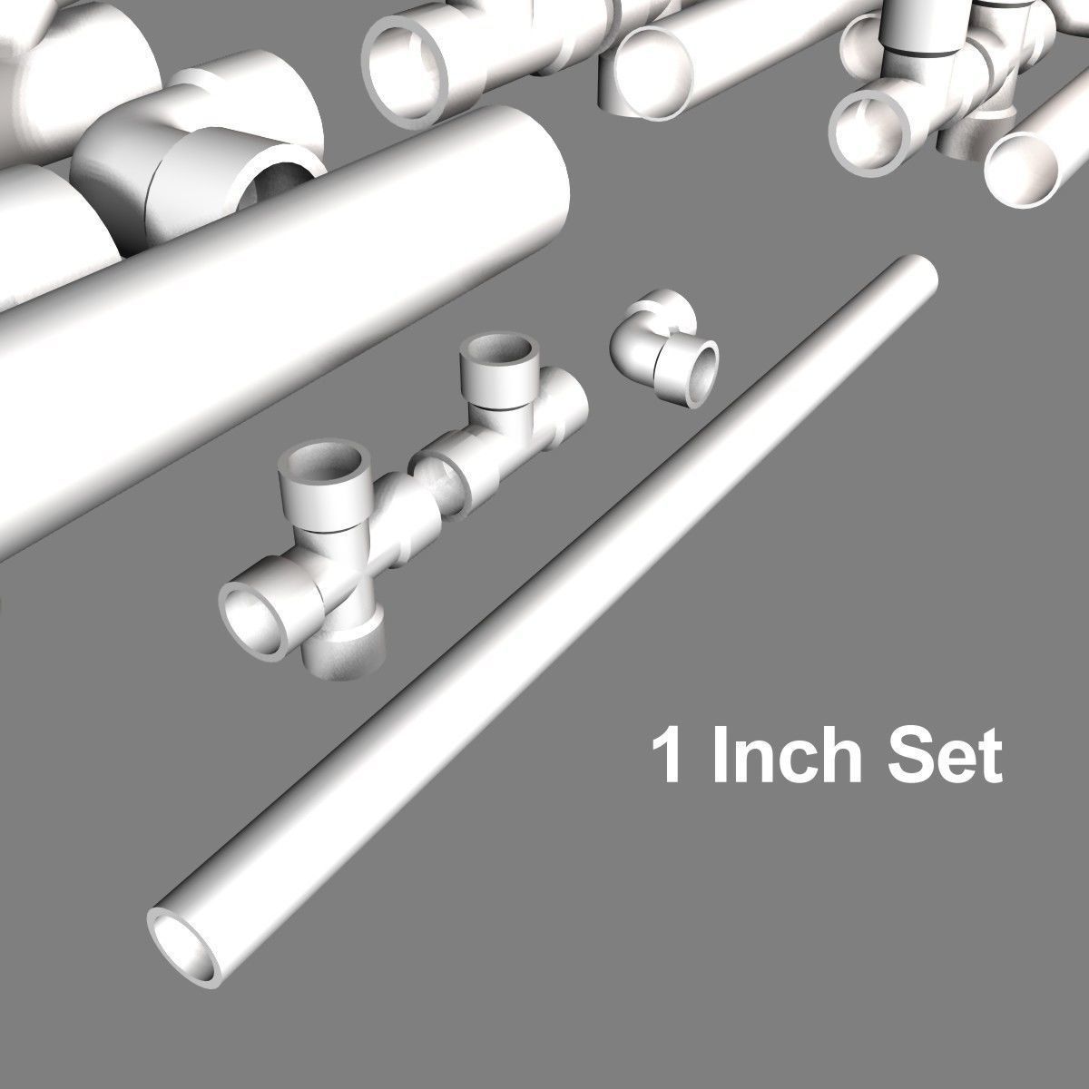 PVC Pipe Collection 3D model_1