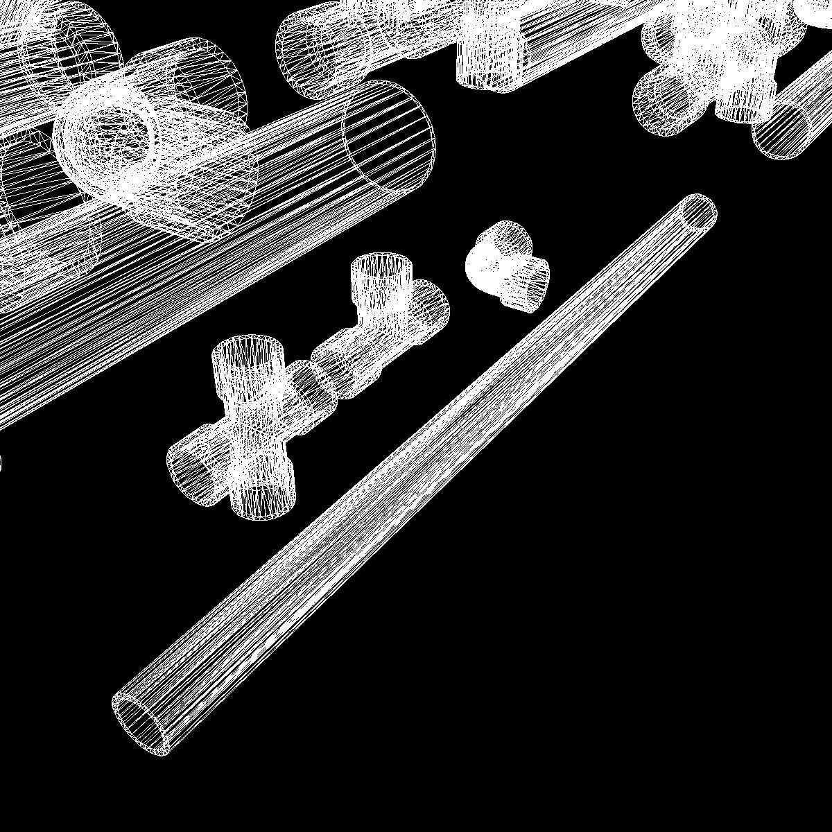 PVC Pipe Collection 3D model_12