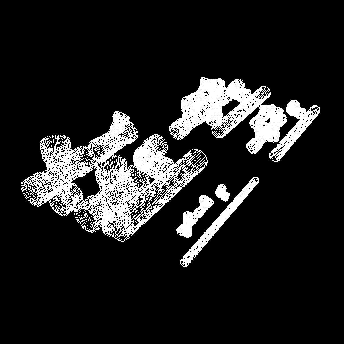 PVC Pipe Collection 3D model_11