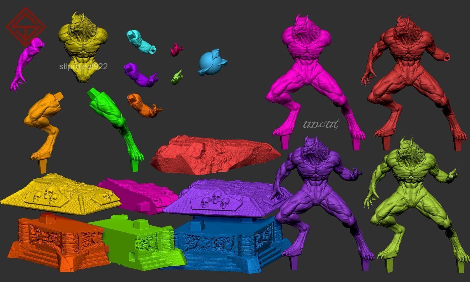 Werewolf - Juoki 3D print model_3