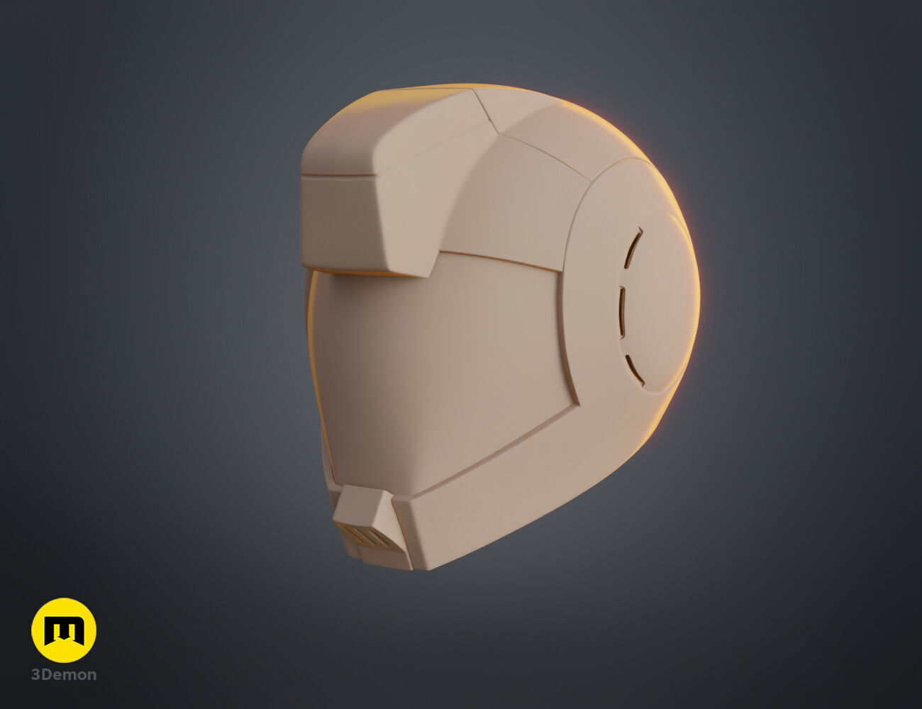 Gundam pilot Aina Helmet 3D print model_12