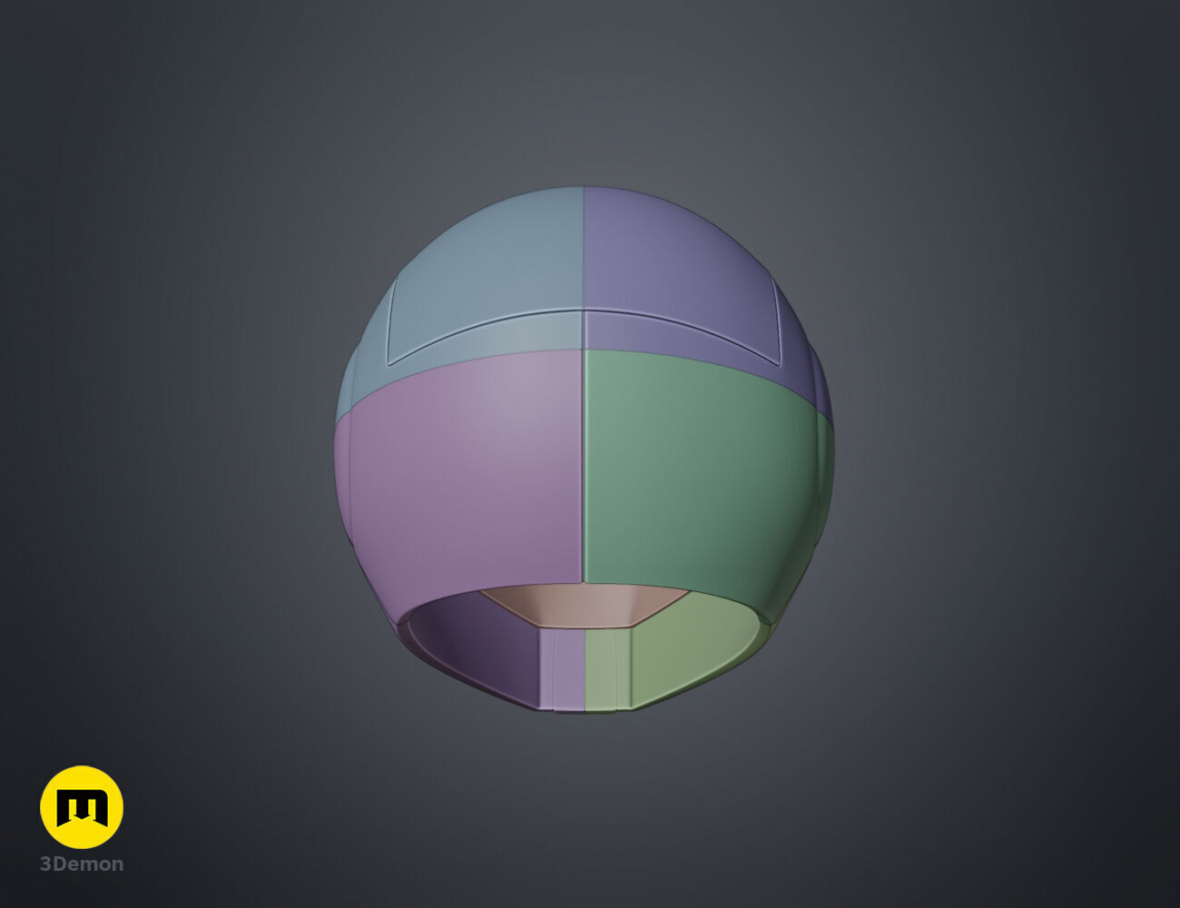 Gundam pilot Aina Helmet 3D print model_15