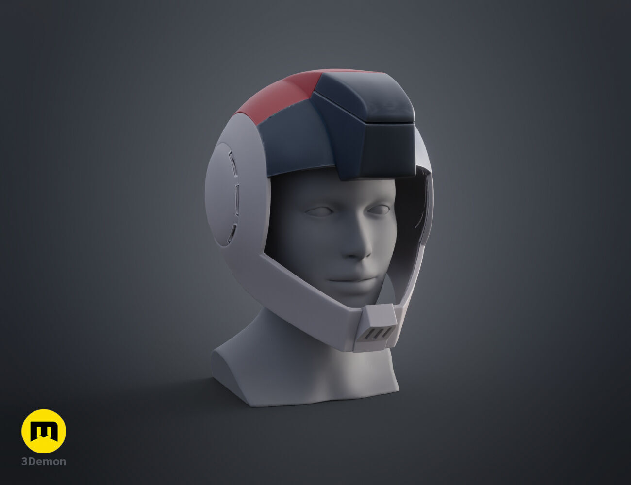 Gundam pilot Aina Helmet 3D print model_1