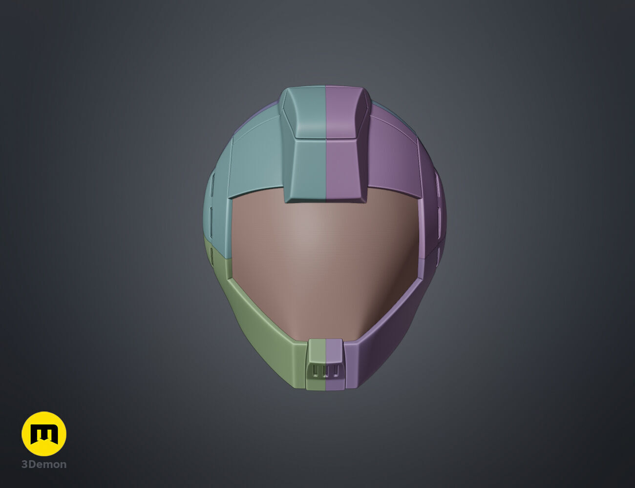 Gundam pilot Aina Helmet 3D print model_4