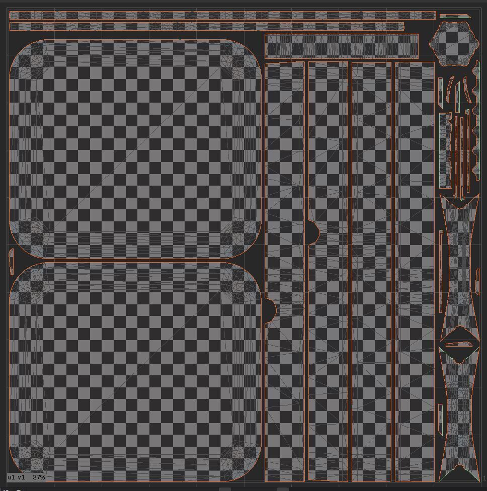 Old aluminum jerrycan Low-poly 3D model_7