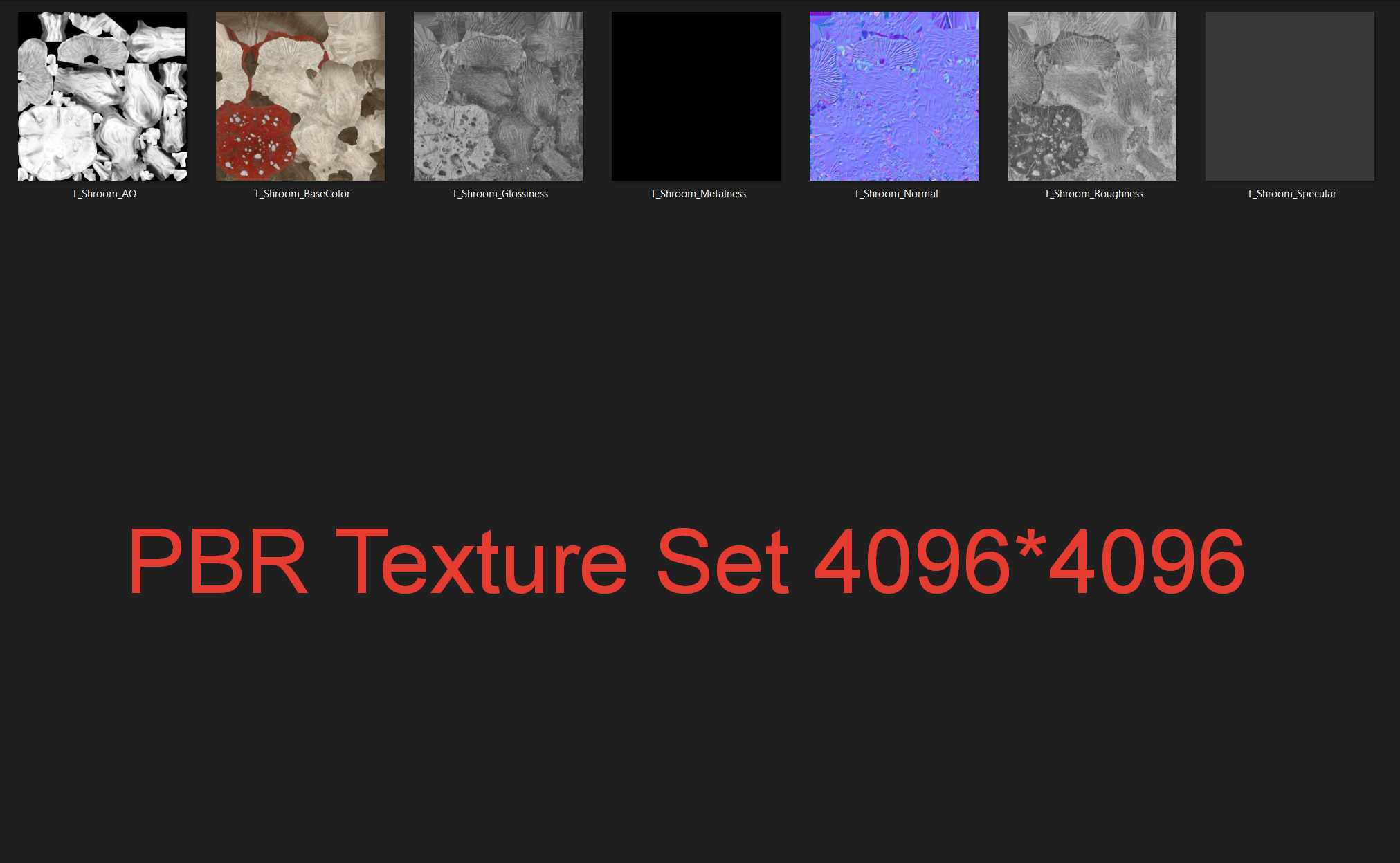 Humanoid mushroom PBR Low-poly 3D model_11