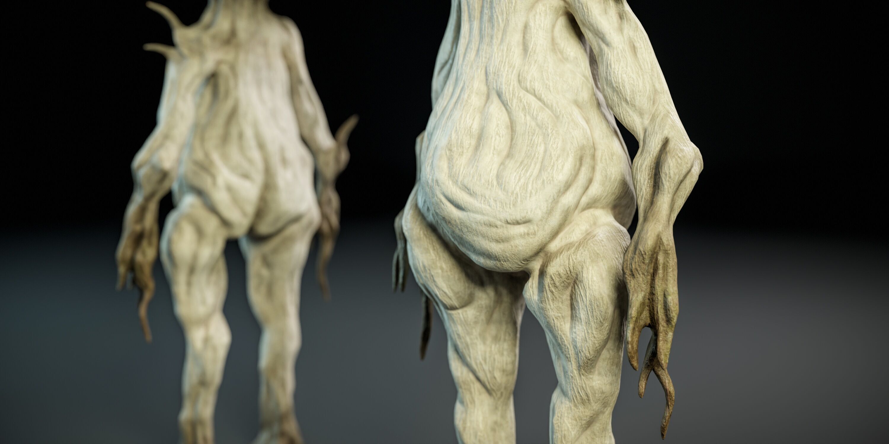 Humanoid mushroom PBR Low-poly 3D model_5