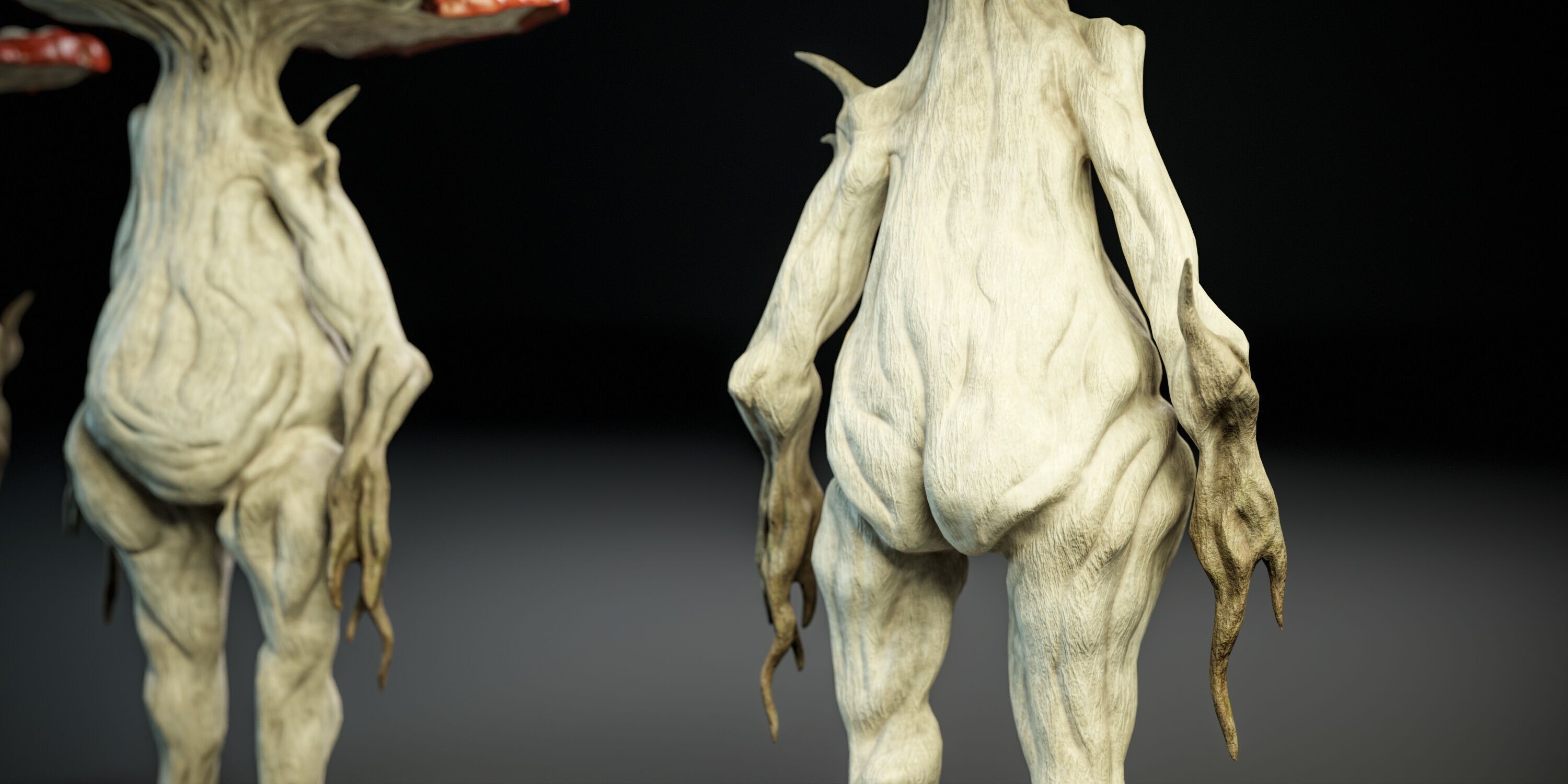 Humanoid mushroom PBR Low-poly 3D model_8