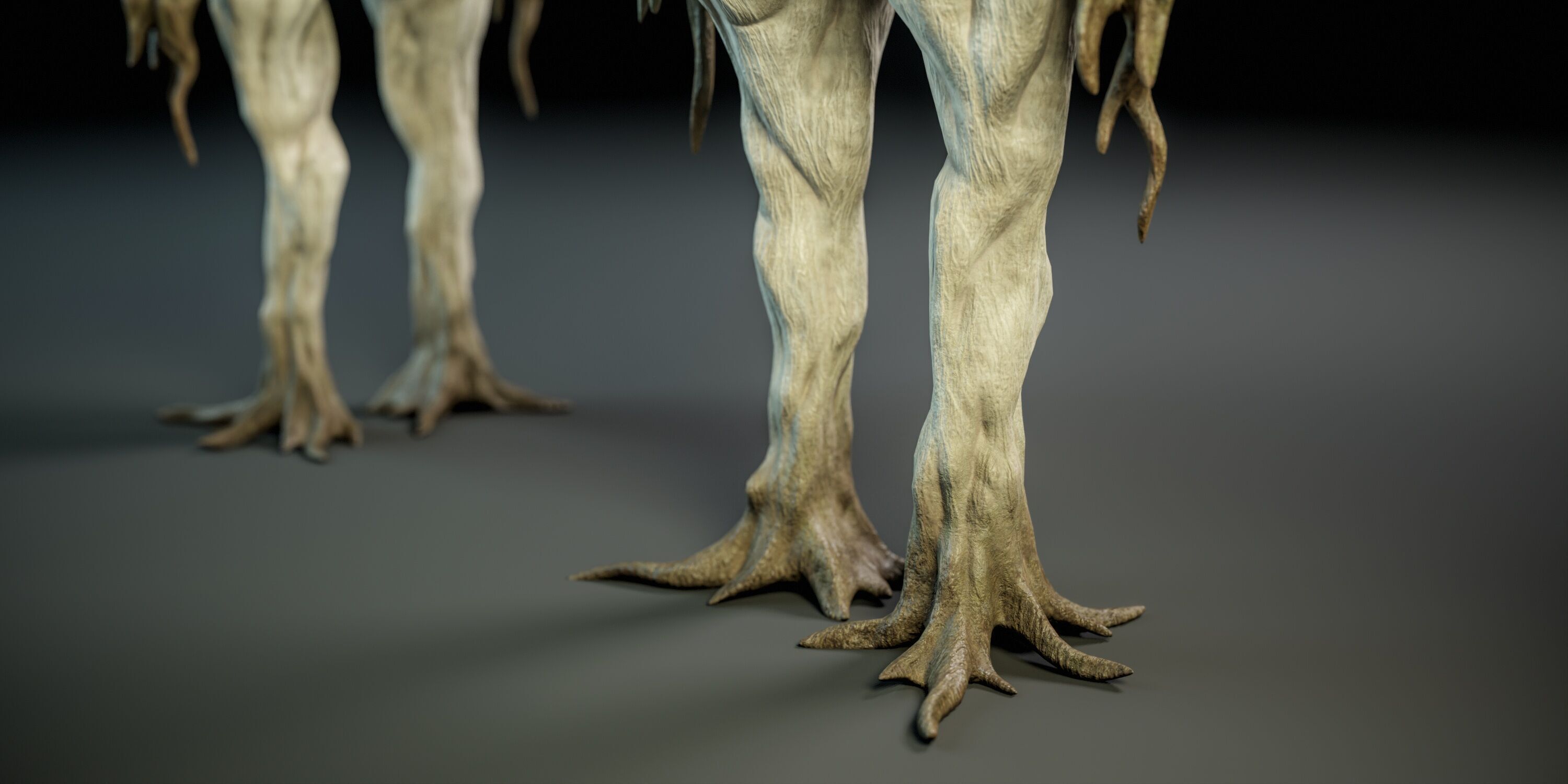 Humanoid mushroom PBR Low-poly 3D model_4