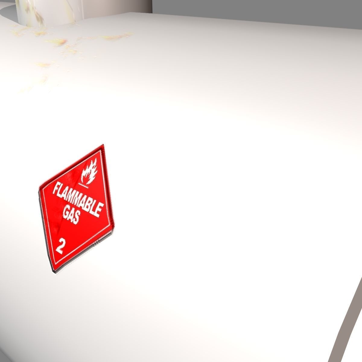 Propane Tank Low-poly 3D model_4