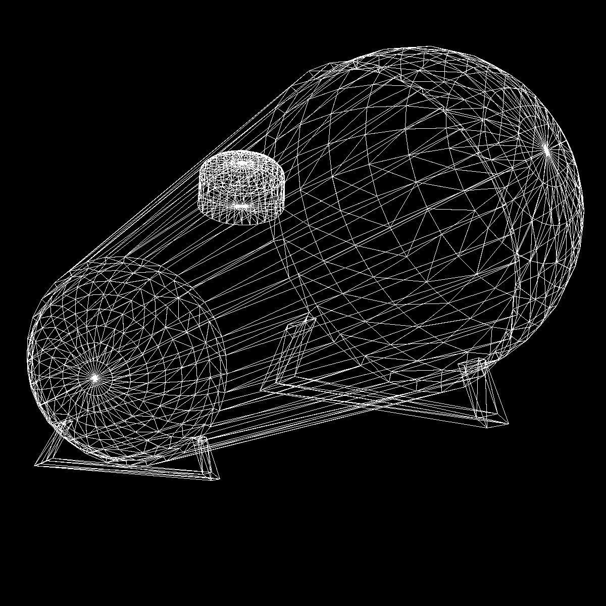 Propane Tank Low-poly 3D model_10