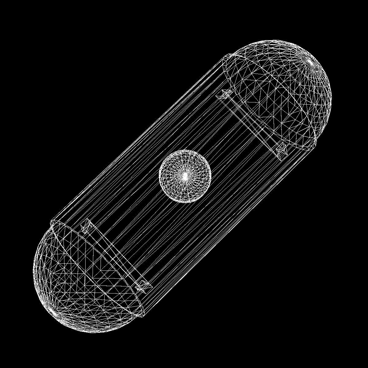 Propane Tank Low-poly 3D model_9