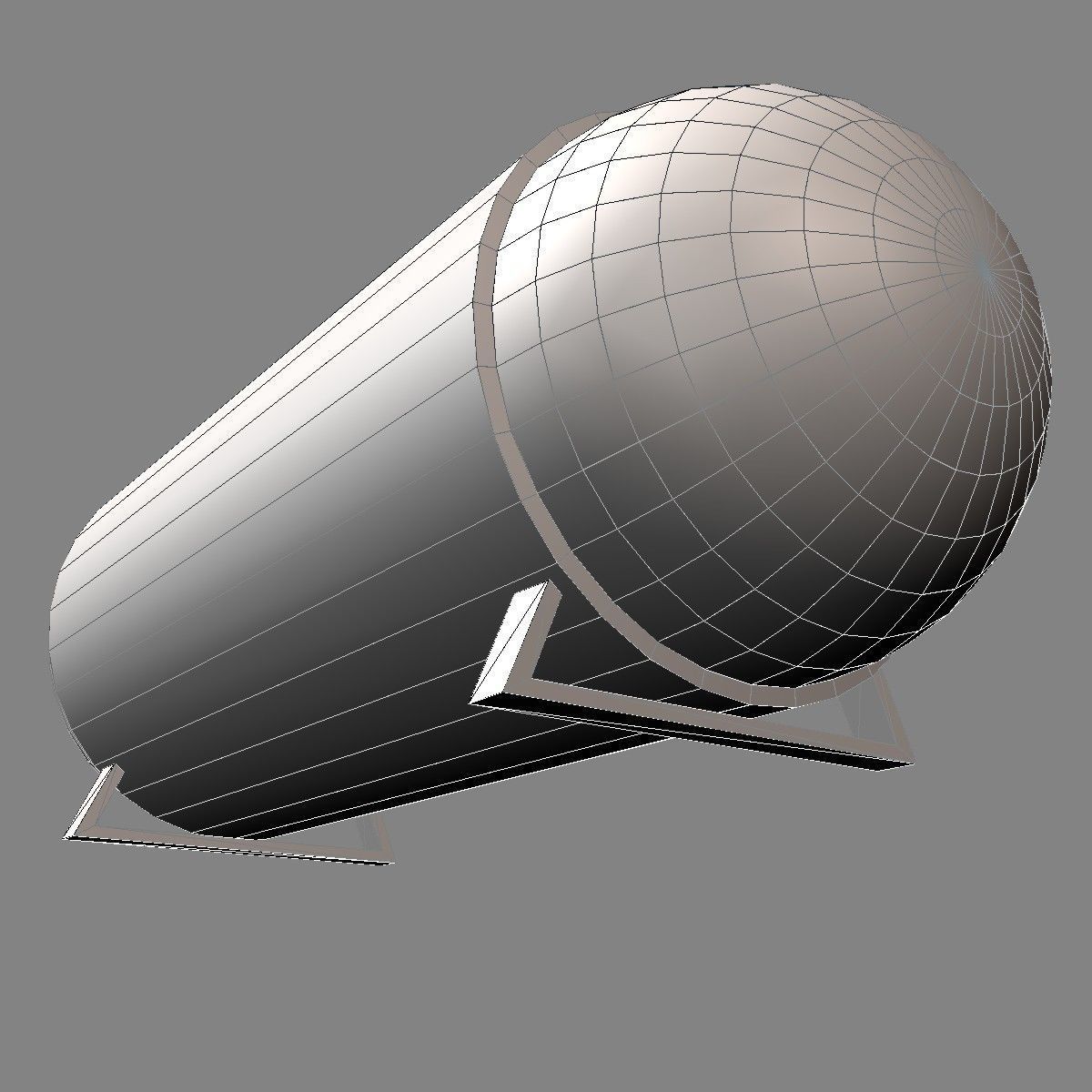 Propane Tank Low-poly 3D model_8