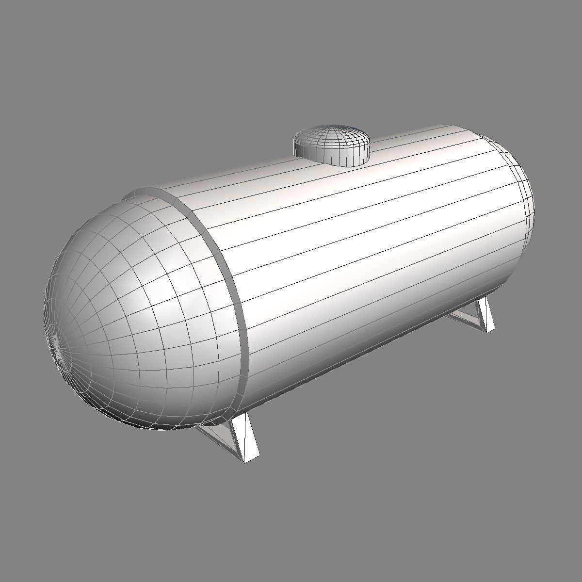 Propane Tank Low-poly 3D model_5