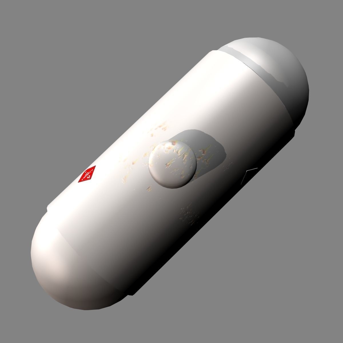 Propane Tank Low-poly 3D model_3