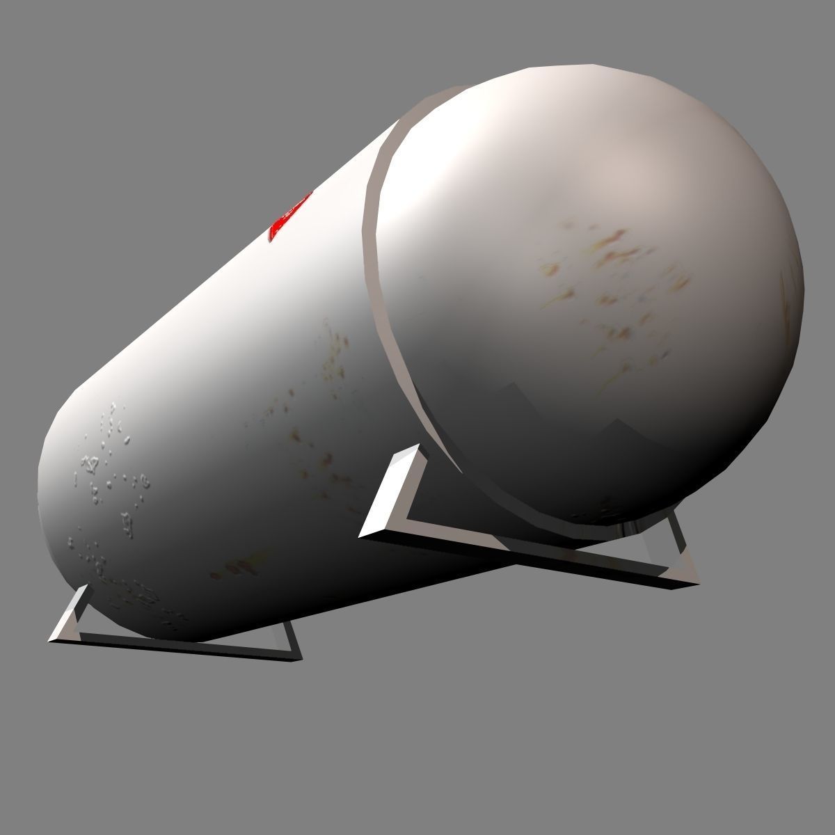 Propane Tank Low-poly 3D model_2