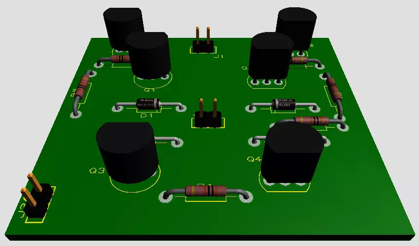 BJT H-Bridge 3D Model 3D model_0