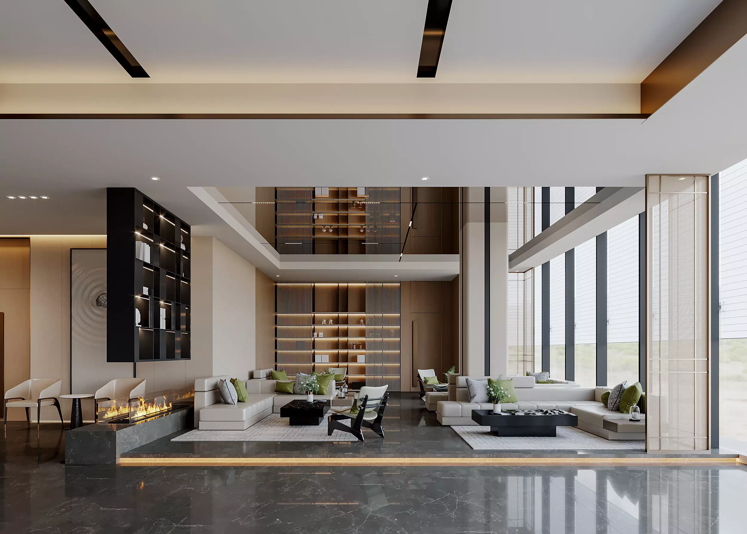 hotel lobby 3D model_0