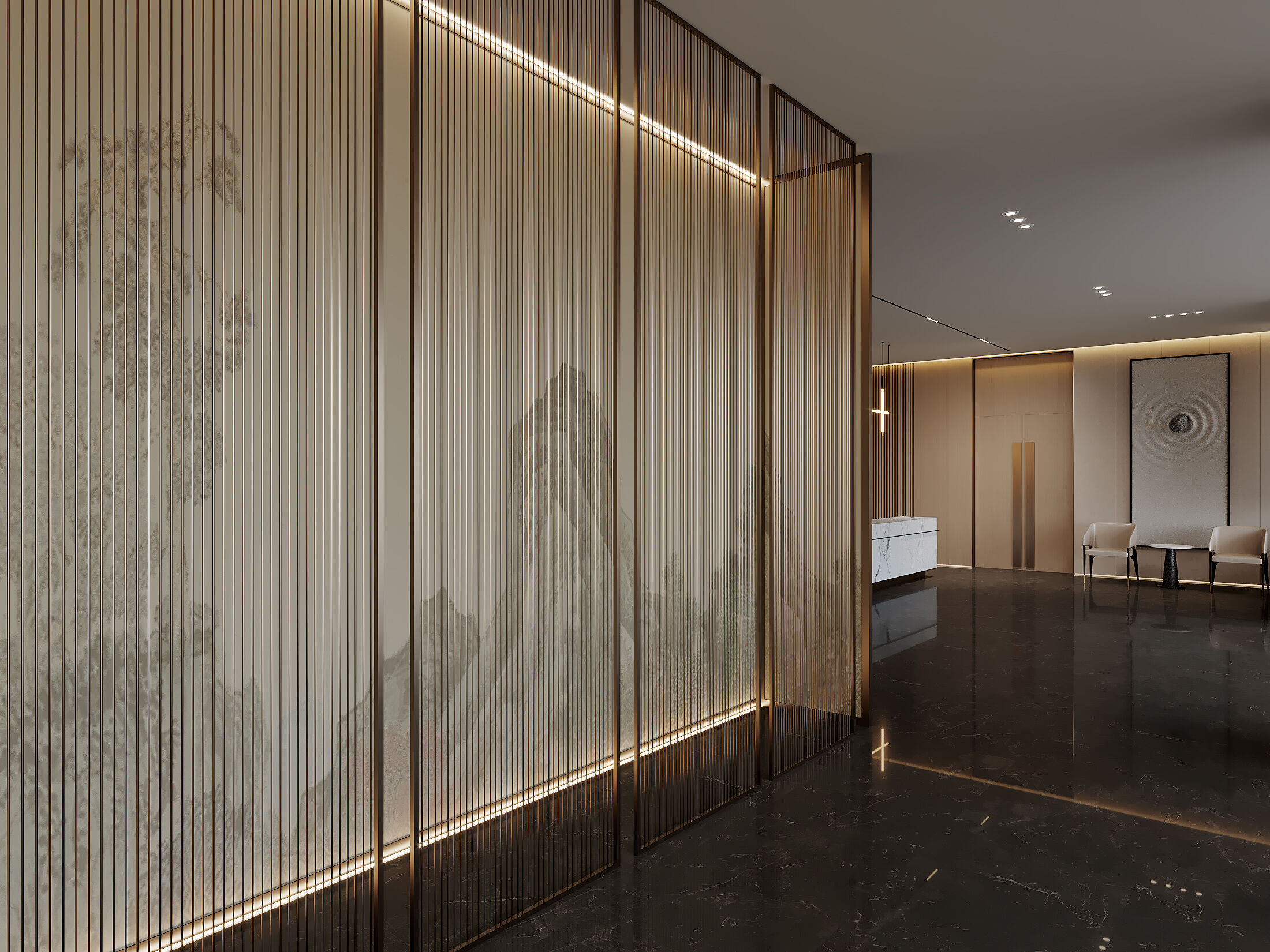 hotel lobby 3D model_3