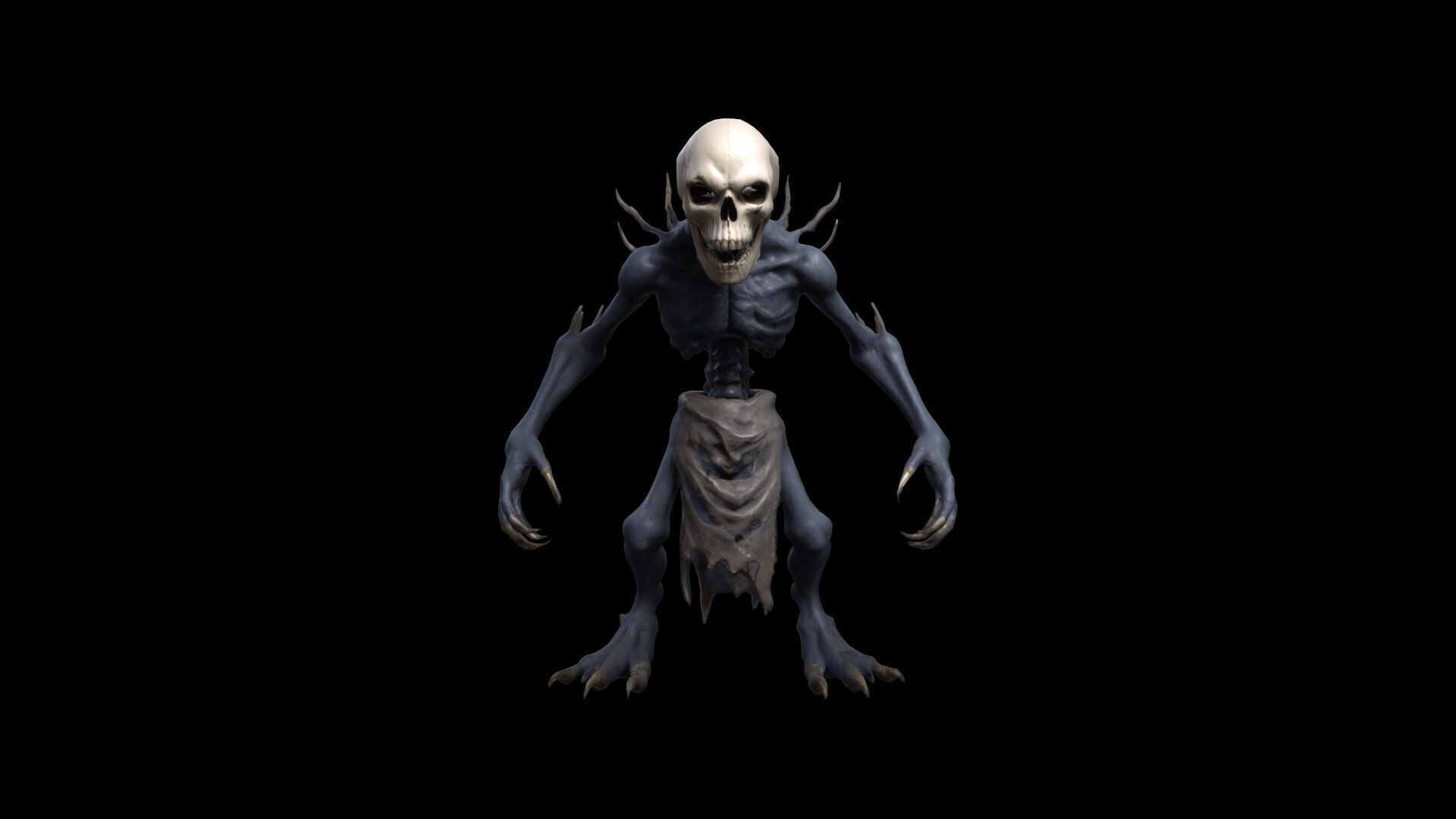 3d Model Skull Monsters And Zombies 3D model_3